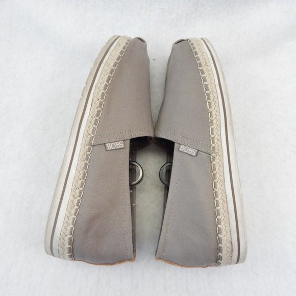 BOBS From Sketchers Memory Foam Womens Grey Flats Size 9.5 - Picture 8 of 11